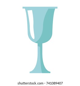 Glass cup isolated