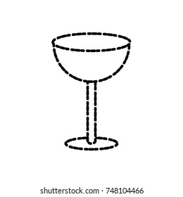 Glass cup isolated