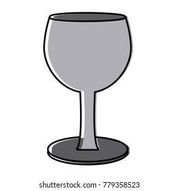 Glass cup isolated