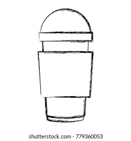 Glass cup isolated