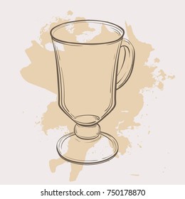 Glass cup for mulled wine