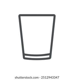 Glass cup water drink icon color and outline white background soft design.