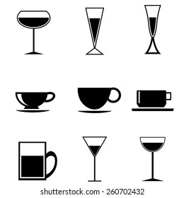 Glass and Cups Icons