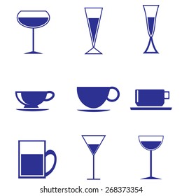 Glass and Cups Icons