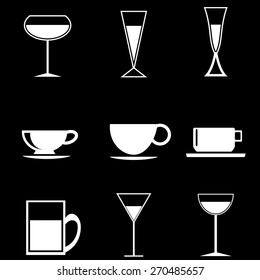Glass and Cups Icons
