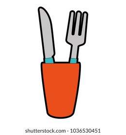 glass with cutlery icon