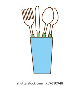 glass with cutlery icon