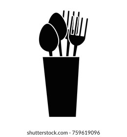 glass with cutlery icon