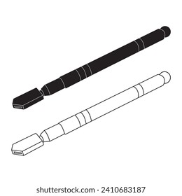 Glass cutter icon vector illustration simple design