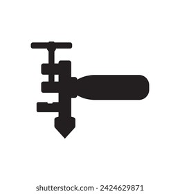 Glass cutter icon,vector illustration design