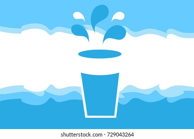 glass design, drink water concept , vector illustration