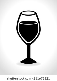Glass design over white background, vector illustration
