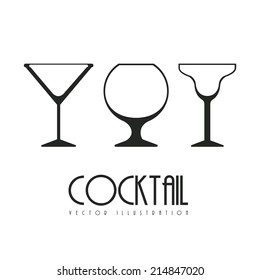 Glass design over white background,vector illustration