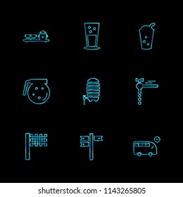 glass  directions  bus multimedia  camera  user interface   technology  summer  drink   food  board  drinks  tv  bottle  telephone icons