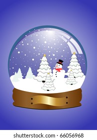 glass dome - vector