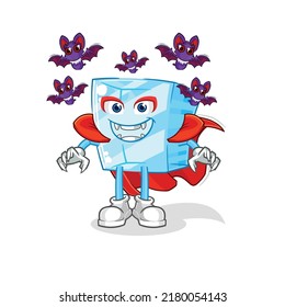 the glass Dracula illustration. character vector