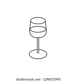 Glass with drink icon