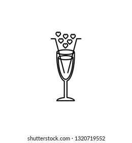Glass drink icon design