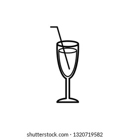 Glass drink icon design