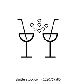 Glass drink icon design