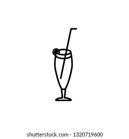 Glass drink icon design