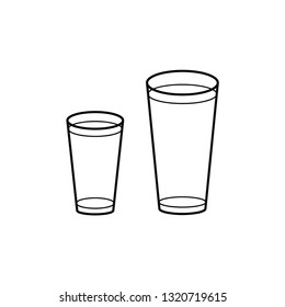 Glass drink icon design