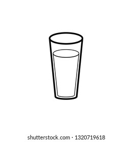 Glass drink icon design