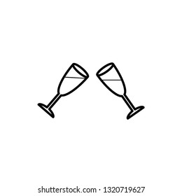 Glass drink icon design