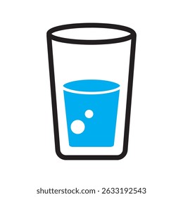 Glass drink icon. vector illustration