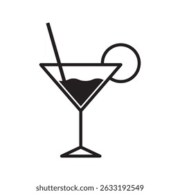 Glass drink icon. vector illustration