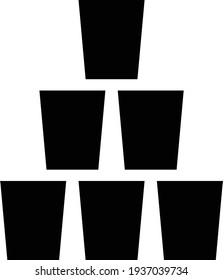 glass drink vector glyph flat icon