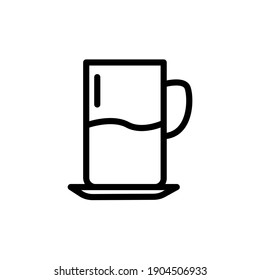 glass for drink with white background