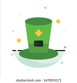 Glass, Drink, Wine, Ireland Abstract Flat Color Icon Template. Vector Icon Template background