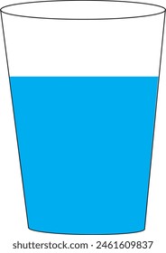 Vidrio para agua potable o líquido eps 10
