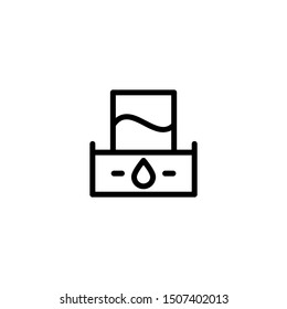 Glass and drinks icon vector. Flat icon illustration