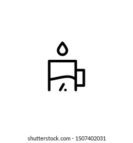 Glass and drinks icon vector. Flat icon illustration
