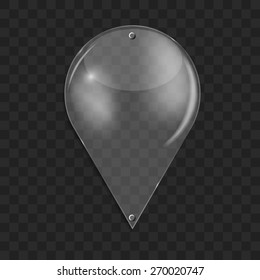 Glass Drop Frame on Abstract Background Vector Illustration EPS10