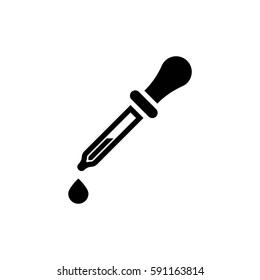 glass dropper vector icon