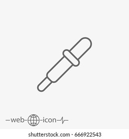 glass dropper vector icon