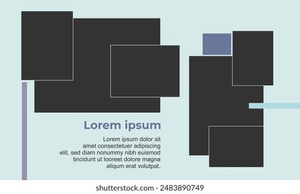 Glass Effect Collage Vector Template for Stunning Visuals