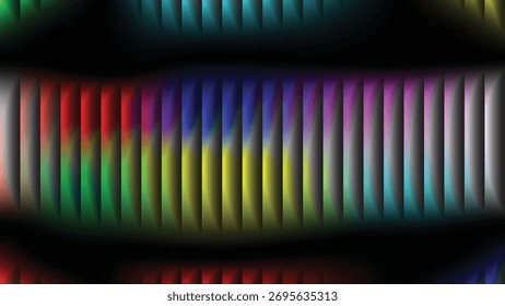 Diseño de efecto de vidrio, textura de ondulación degradada. Distorsión suave del vidrio de lectura, desenfoque suave de la Vertical, superficie pastel de ensueño. Ilustración vectorial