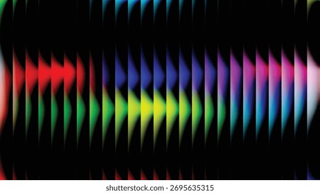 Diseño de efecto de vidrio, textura de ondulación degradada. Distorsión suave del vidrio de lectura, desenfoque suave de la Vertical, superficie pastel de ensueño. Ilustración vectorial