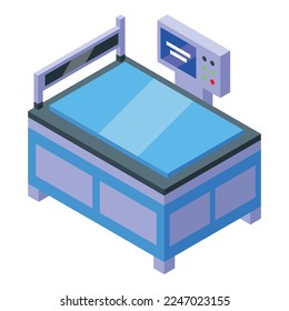 Glass equipment icon isometric vector. Factory production. Making float