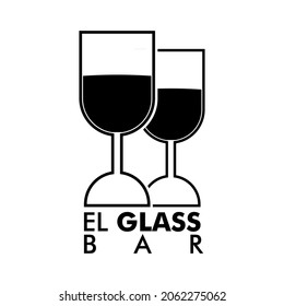 Glass For Exclusive Drinking, Elite Group For Exclusive Location, For Logo Or Brand.