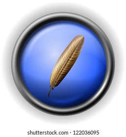 Glass feather icon