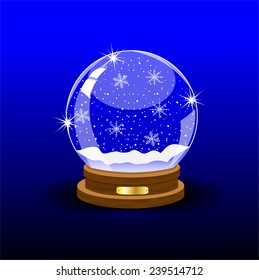 glass festive ball,vector illustration