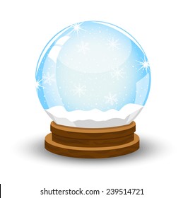 glass festive ball,vector illustration