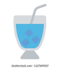 A glass filled with refreshing drink symbolizing soda.