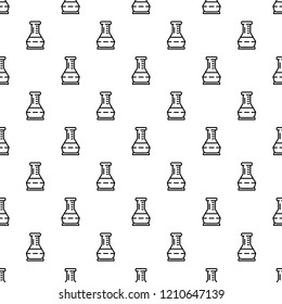 Glass flask pattern seamless repeat background for any web design
