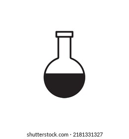 un frasco de vidrio. ilustración vectorial simple
